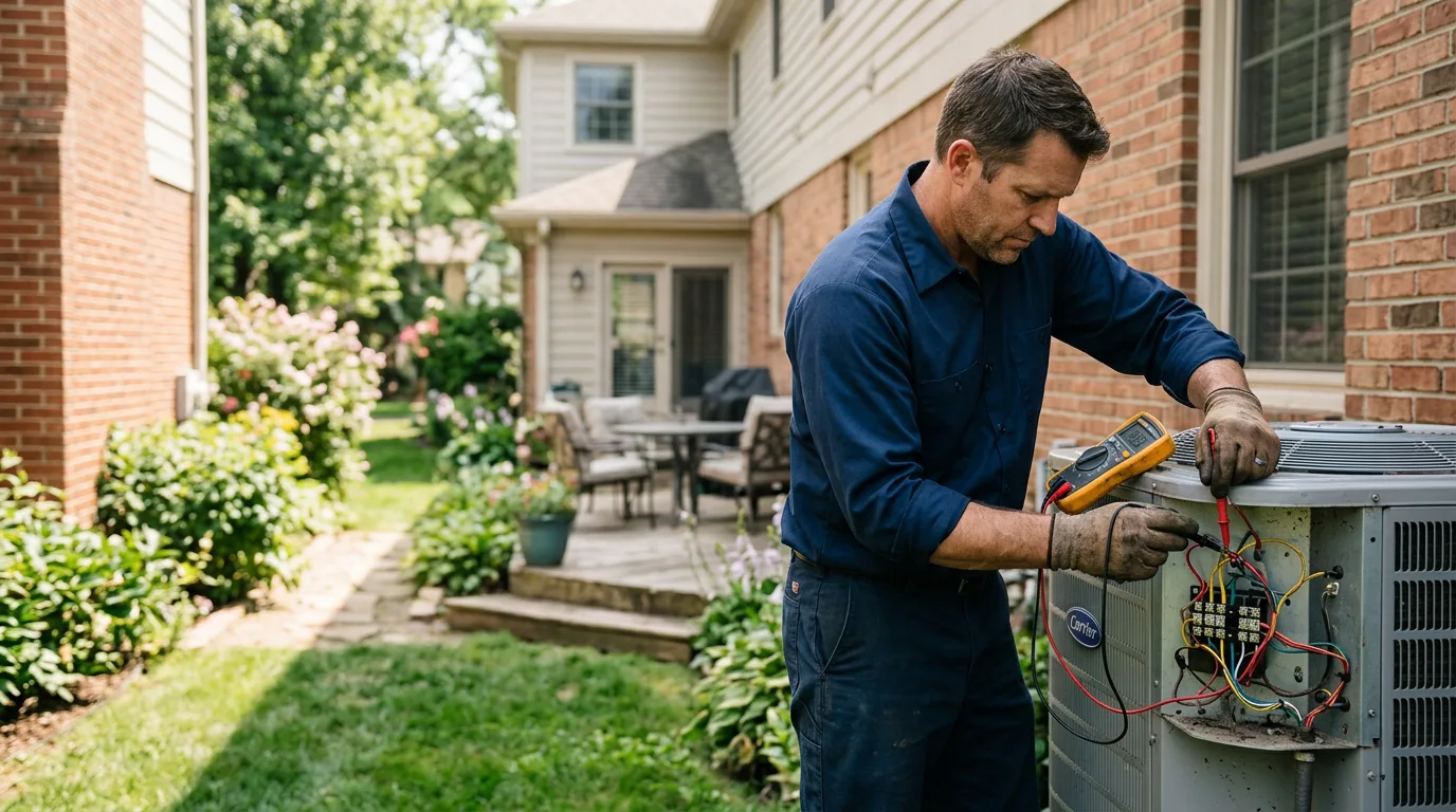 HVAC technician working near Fairfax, MN